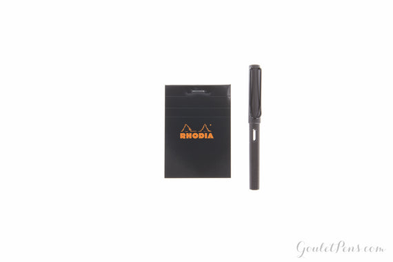 Rhodia No. 11 Notepad - Black, Lined (2.91 x 4.13)