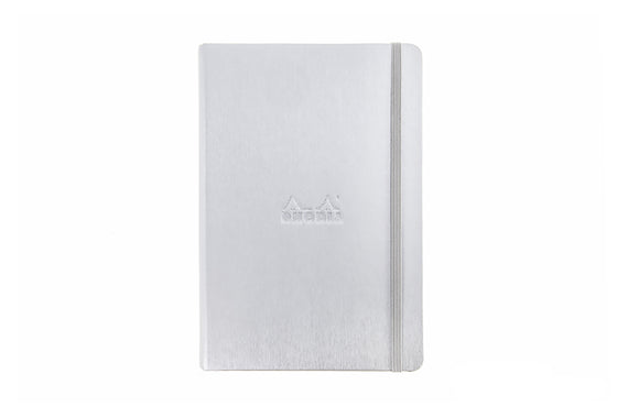 Rhodia A5 Webnotebook - Silver, Lined