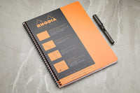 Rhodia Classic Wirebound Notebook - Orange, Lined (8.86 x 11.69)