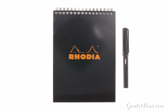 Rhodia No. 16 Top Wirebound Notebook - Black, Graph (5.875 x 8.25)