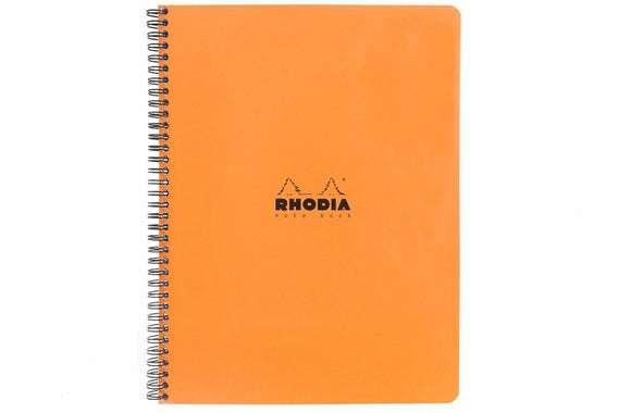 Rhodia Classic Wirebound Notebook - Orange, Graph (8.86 x 11.69)