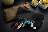 Rickshaw Bagworks Plush Pen/Gadget Pouch - Black/Peacock