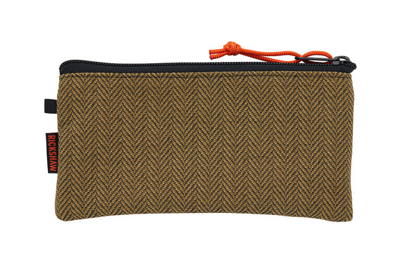 Rickshaw Bagworks Plush Pen/Gadget Pouch - Stout Brown/Mandarin