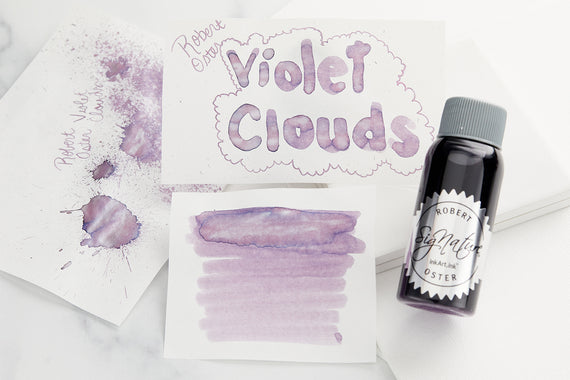 Robert Oster Violet Clouds - Ink Sample