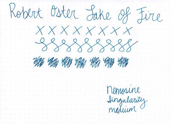 Robert Oster Lake of Fire - Ink Sample