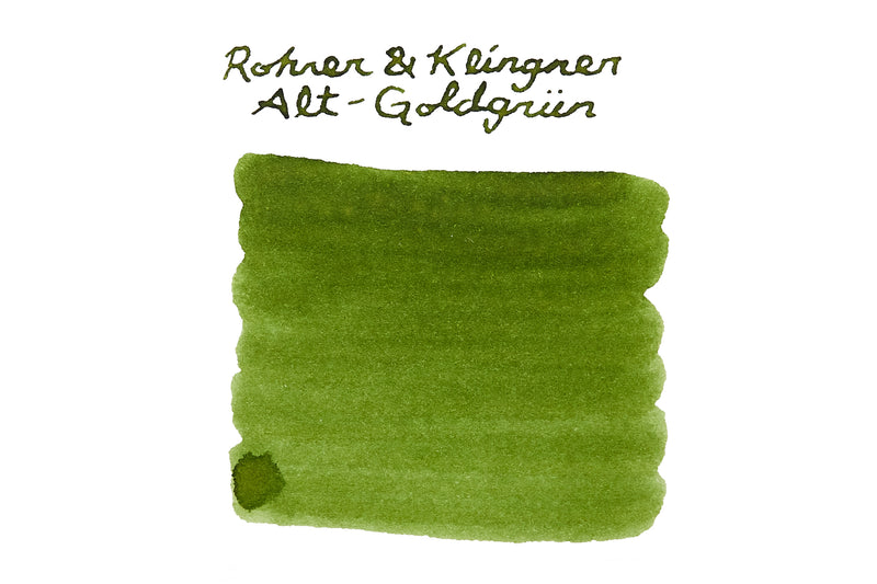 Rohrer & Klingner Alt-Goldgrun - Ink Sample