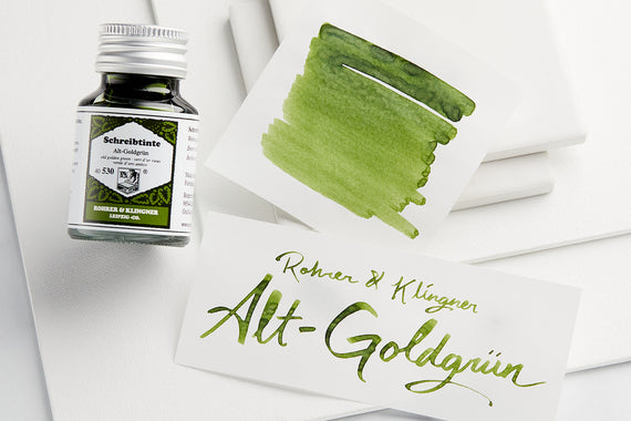 Rohrer & Klingner Alt-Goldgrun - 50ml Bottled Ink