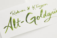 Rohrer & Klingner Alt-Goldgrun - Ink Sample