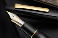 Sailor 1911 King of Pens Naginata Togi Fountain Pen - Black Ebonite