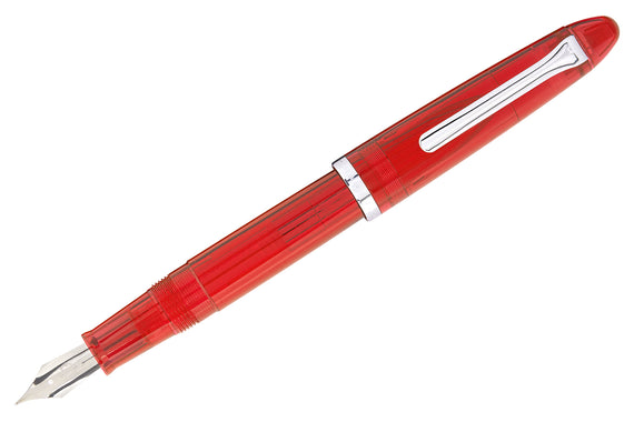 Sailor Compass 1911 Fountain Pen - Transparent Red