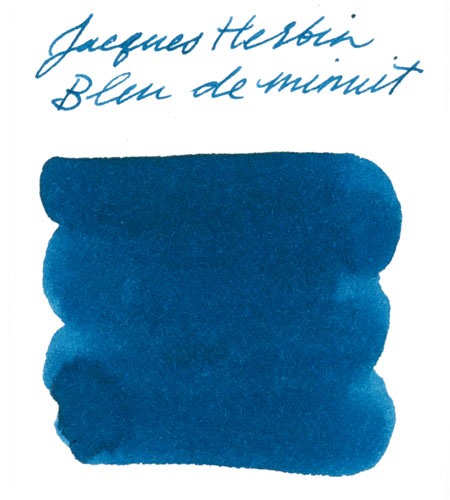 Jacques Herbin Bleu de Minuit ink swab