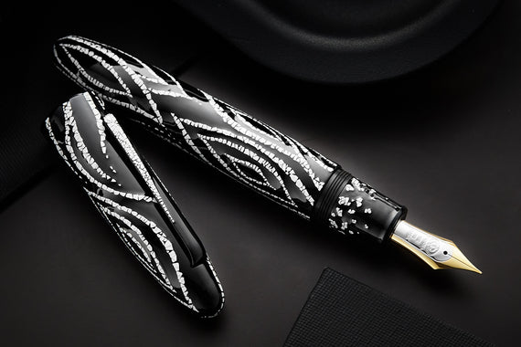 Taccia Miyabi Empress Fossils in the Sky Fountain Pen - Shadow (Limited Edition)