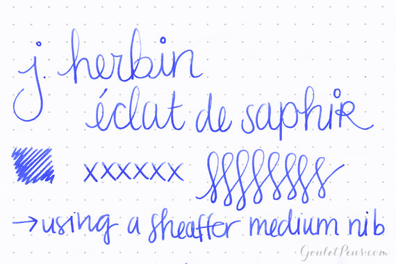 Herbin Eclat de Saphir - Ink Sample