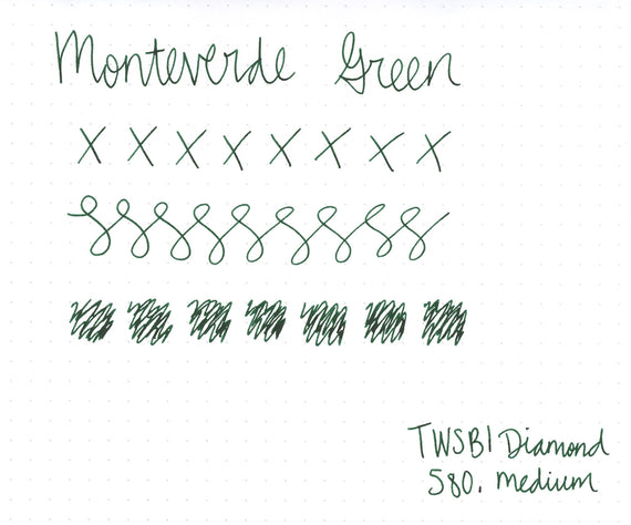 Monteverde Green - Ink Sample