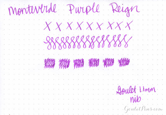 Monteverde Purple Reign - Ink Sample