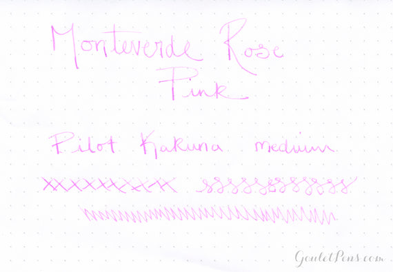 Monteverde Rose Pink - Ink Sample