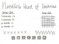 Noodler's Heart of Darkness - Ink Sample