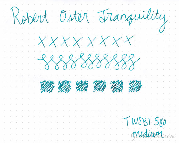 Robert Oster Tranquility fountain pen ink