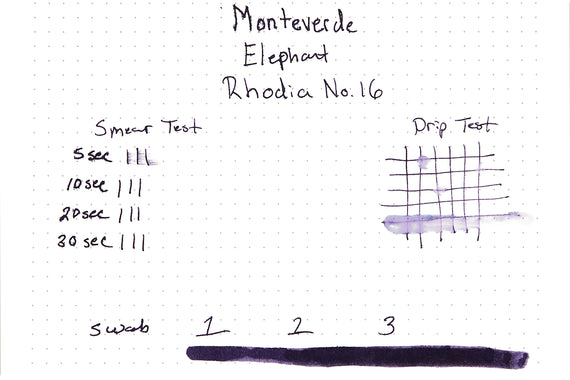 Monteverde Elephant - Ink Sample