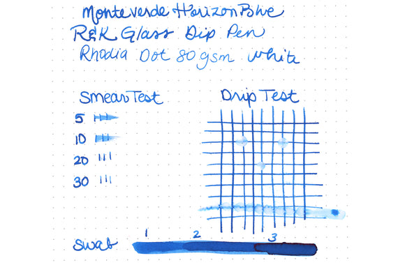 Monteverde Horizon Blue - Ink Sample