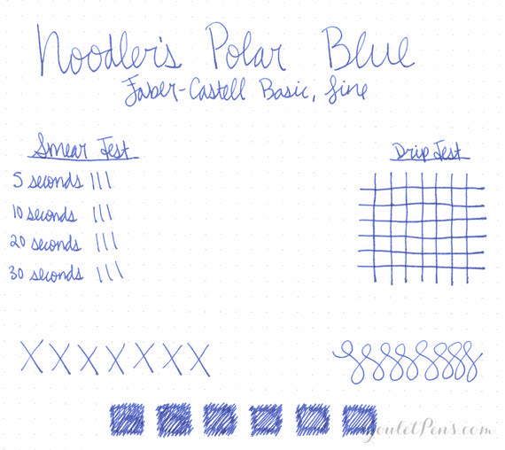 Noodler's Polar Blue - Ink Sample